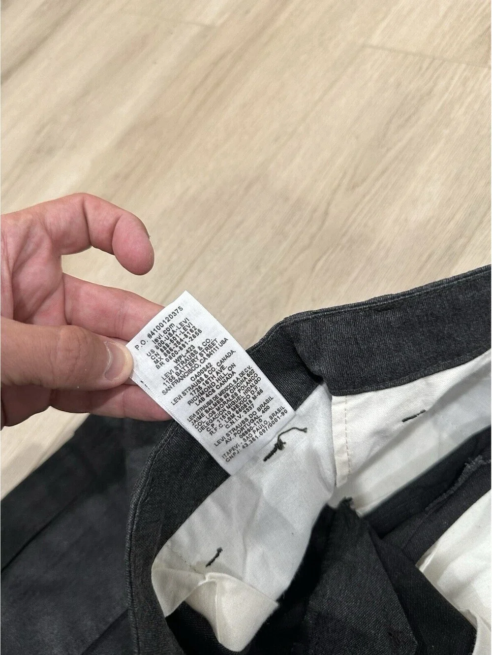 Levi's Mens Buckle Back Grey Cargo Pants 511 29x32